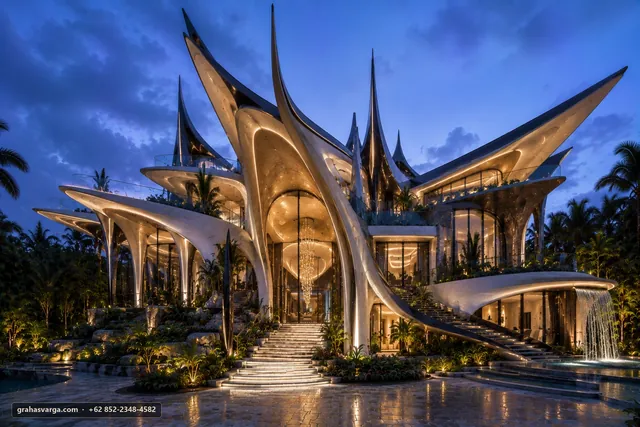 Arsitektur untuk Kabupaten Pesawaran. — pandangan arsitektur 3